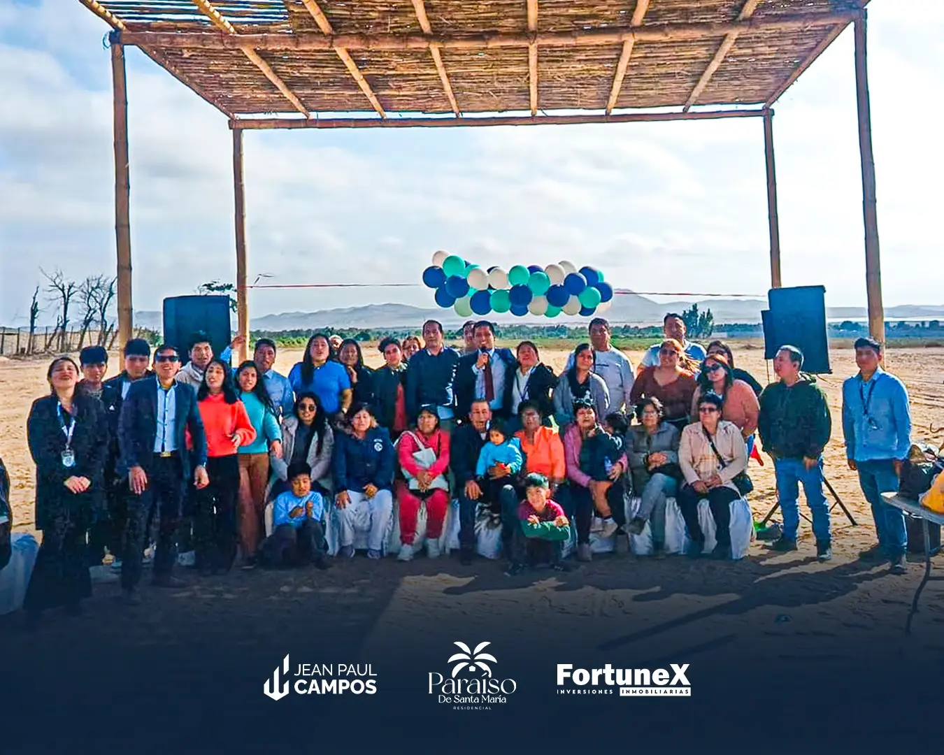 El equipo de Fortunex respaldando a la comunidad